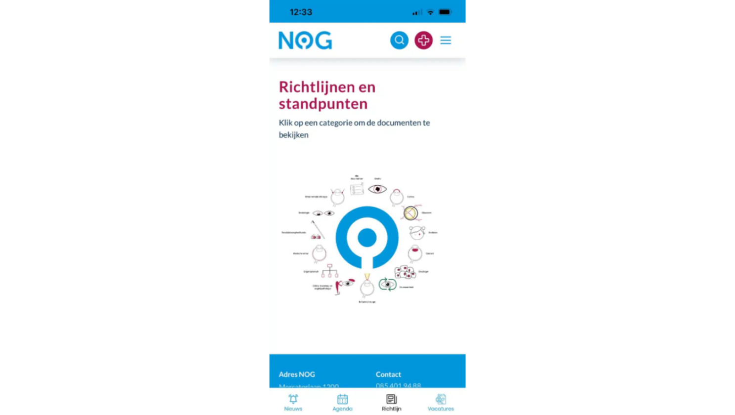 Screenshot NOG-app (kleur)