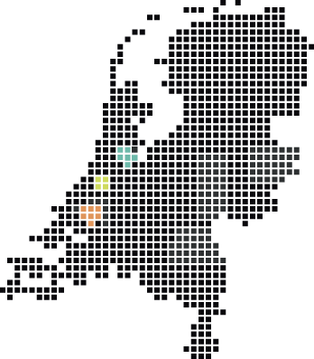 Illustratie (kleur) Nederland locatie congressen